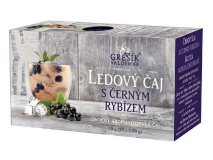 Ledový čaj s černým rybízem 20 n.s. přebal GREŠÍK
