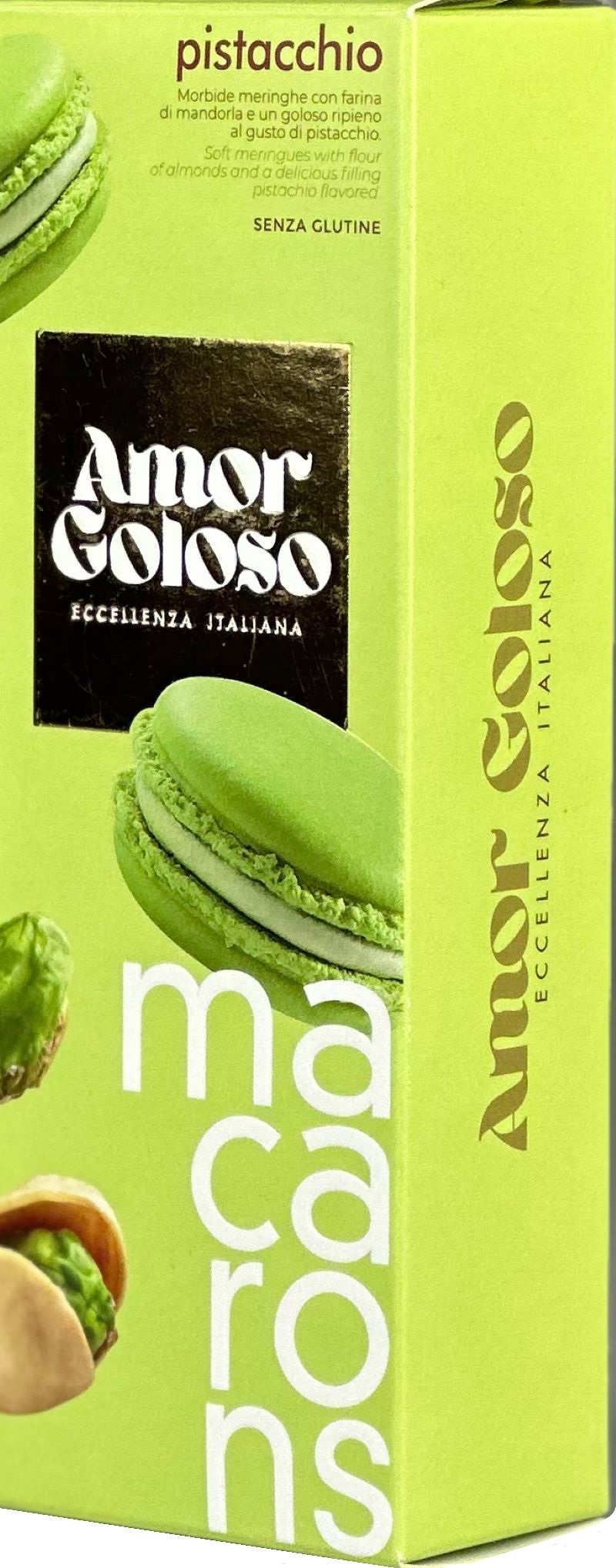 Amor Goloso Makrónky s pistaciemi, 42g
