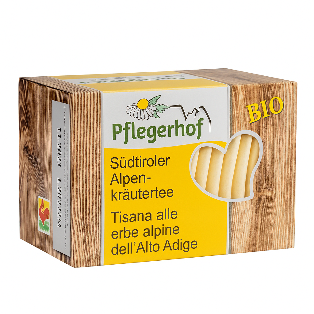 Levně Pflegerhof Alpský bylinný čaj v nálevových sáčcích 46g