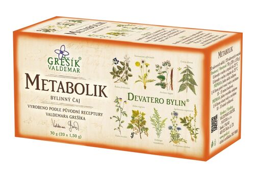 Levně Metabolik 20 n.s. GREŠÍK Devatero bylin