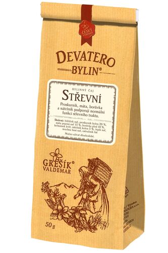Levně Střevní 50 g GREŠÍK Devatero bylin