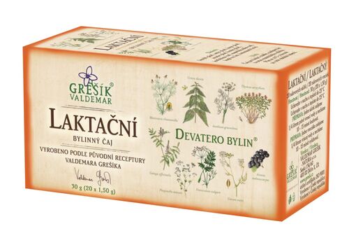 Levně Laktační 20 n.s. GREŠÍK Devatero bylin