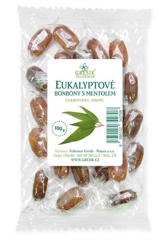 Eukalyptové bonbóny 100 g GREŠÍK