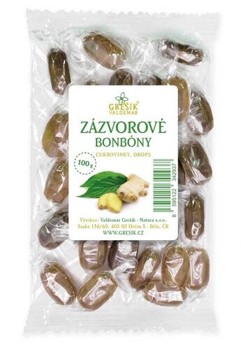 Zázvorové bonbóny 100 g GREŠÍK