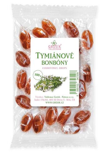 Tymiánové bonbóny 100 g GREŠÍK