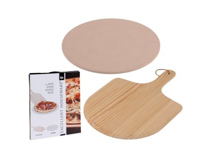 Pizzasütő kő pizzalapáttal