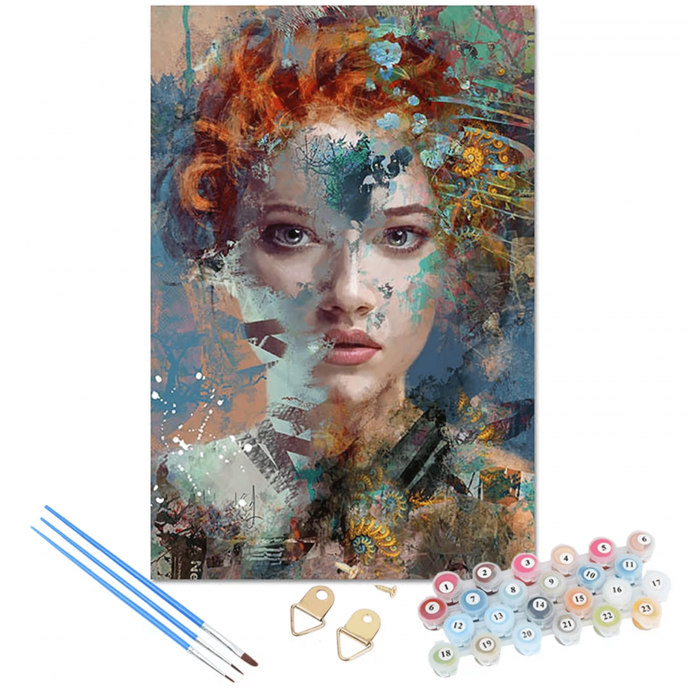Okouzlující malování podle čísel - portrét