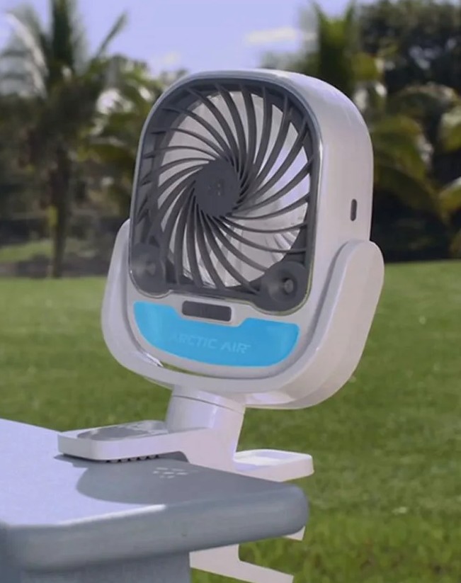 mini ventilátor s rgb světlem