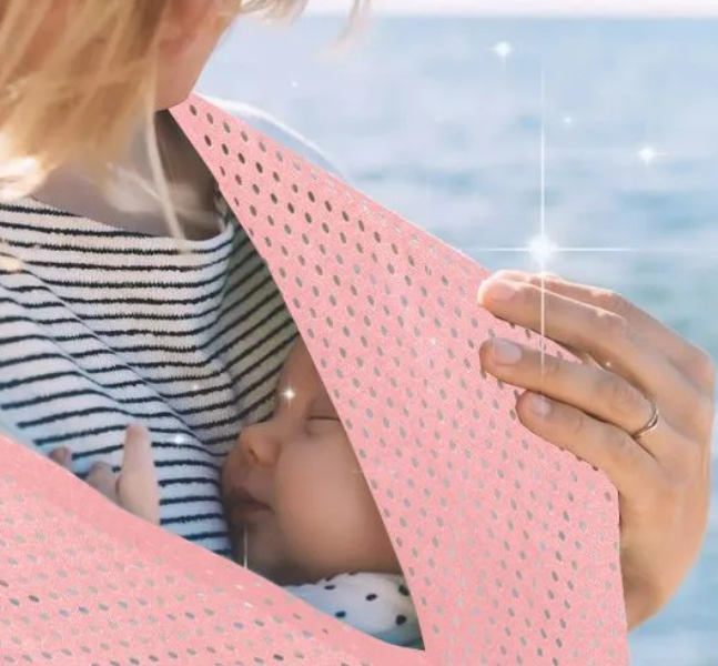 prodyšný šátek na nošení miminka