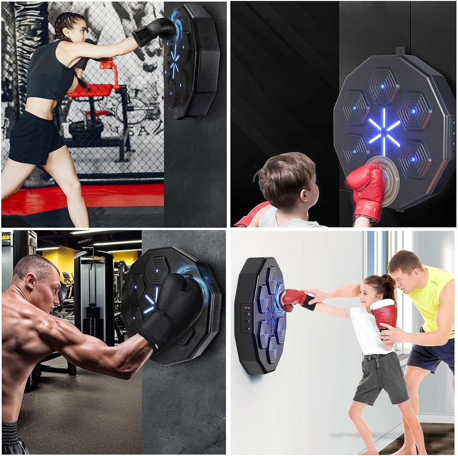 elektronický boxerský terč na zeď s reproduktorem