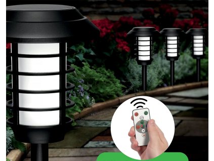 Zahradní solární lampa na dálkové ovládání