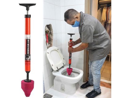 tlakový čistič na odblokovaní toalety