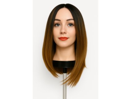 Kvalitní dámská paruka - hnědá, 40 cm