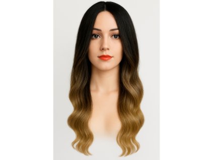 Kvalitní dámská paruka - ombré 70 cm