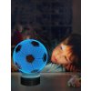jedinečná dětská noční lampa ve tvaru fotbalového míče 3D iluze