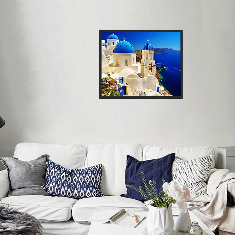 Gyémánt kép Santorini