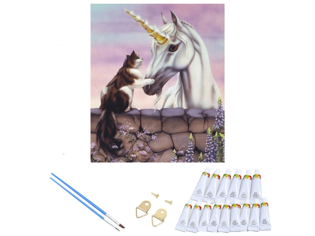 festés számok szerint - egyszarvú