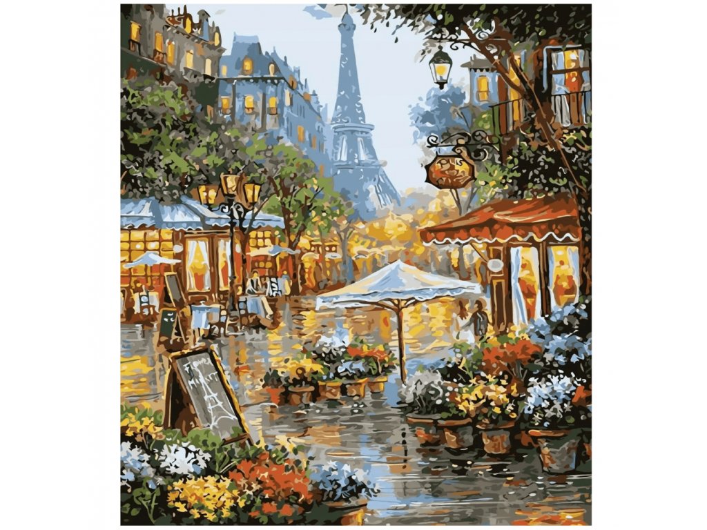 Bájos festés számok szerint - Párizs utca
