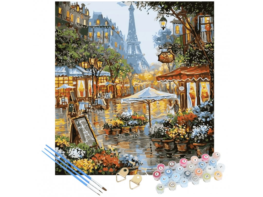 festés számok szerint - Párizs utca