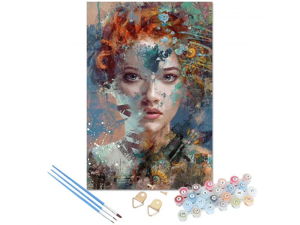 Bájos festés számok szerint - portré