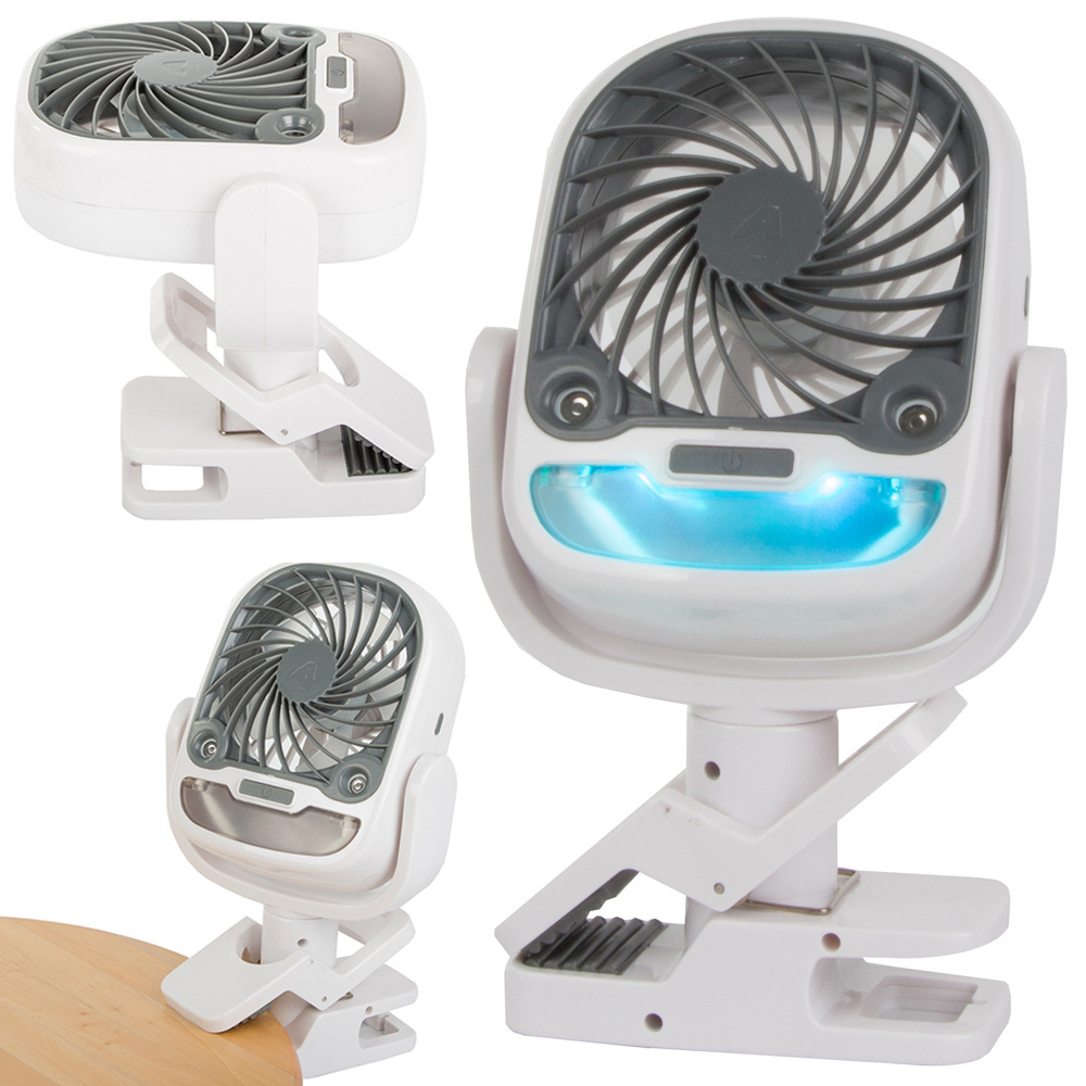 Asztali ventilátor párásítóval és RGB háttérvilágítással