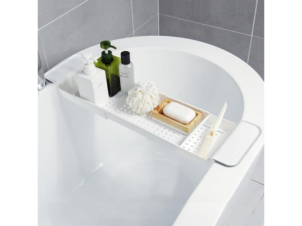 Praktikus állítható polc kádhoz vagy mosdóhoz