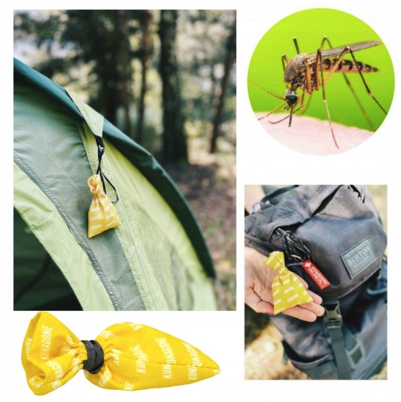 Citrus illatú riasztó tasak sátorhoz