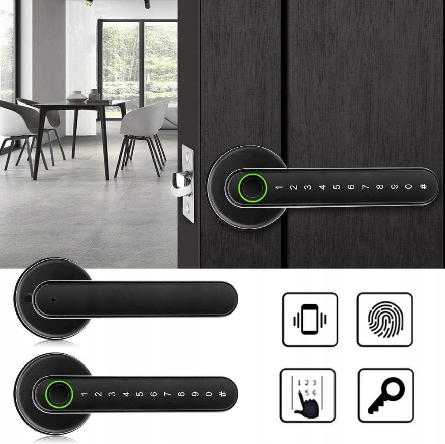 ujjlenyomat- és kódkilincs