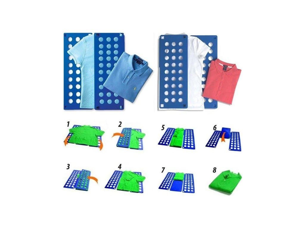 Praktikus póló szervező - ruhahajtogató deszka