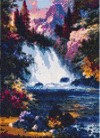 egyedi festmény - vízesés