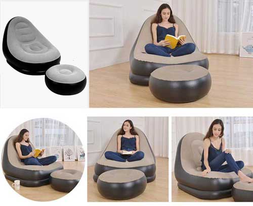 Egyedi fotel lábtartóval