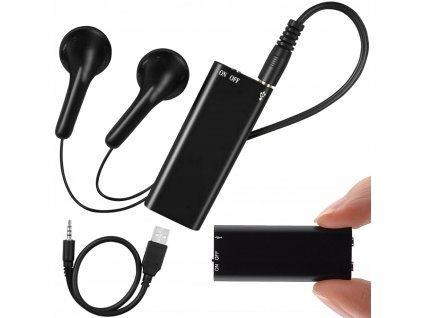 egyedi MINI digitális hangrögzítő fejhallgató másolással