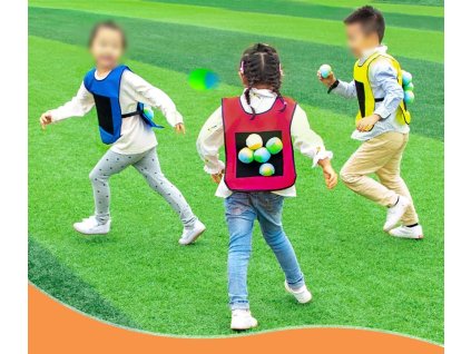 Játék mellénnyel és labdákkal - célmellény