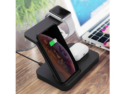 Egyedi töltőállomás mobiltelefonokhoz, órákhoz és fejhallgatókhoz