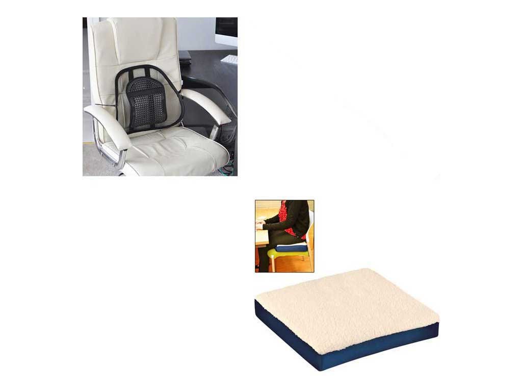 poduszka ortopedyczna do siedzenia i podpórka pod plecy