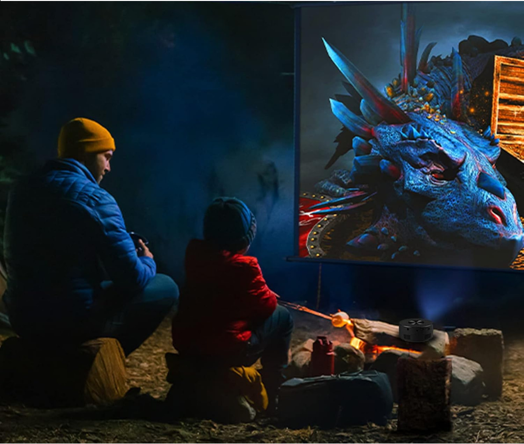 Przenośny mini projektor LED