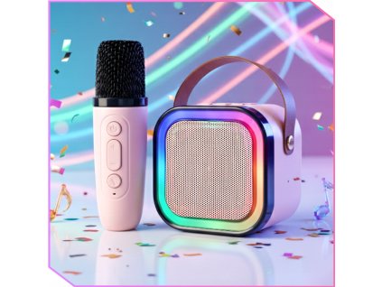 mikrofon i głośnik do karaoke - zestaw do karaoke dla dzieci