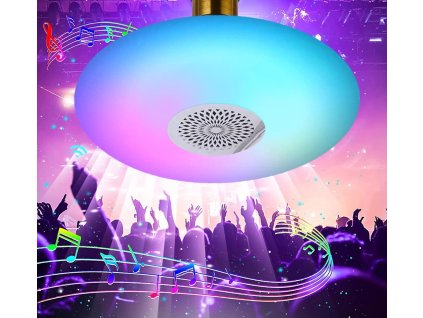 Lampa sufitowa UFO z głośnikiem