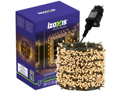 Łańcuch lampek świątecznych - ciepła biel 500 led 35 m