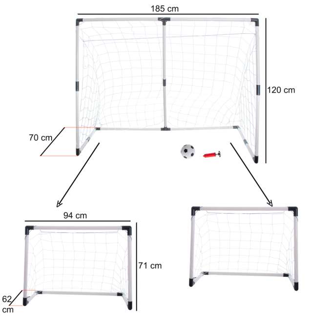  futbalové bránky 2v1