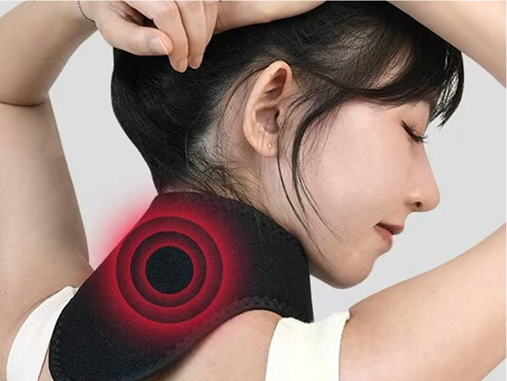 vyhrievací masážny pás na krk a šiju