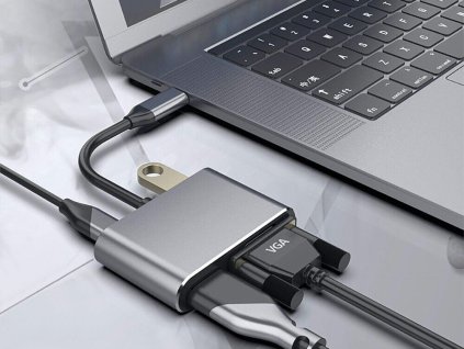 adaptér USB - C na HDMI 4K, VGA