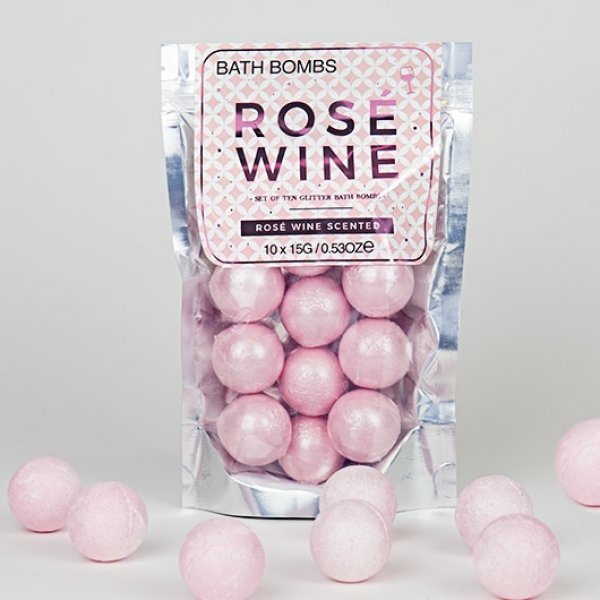 Vonné gule do kúpeľa - Rosé 10 ks