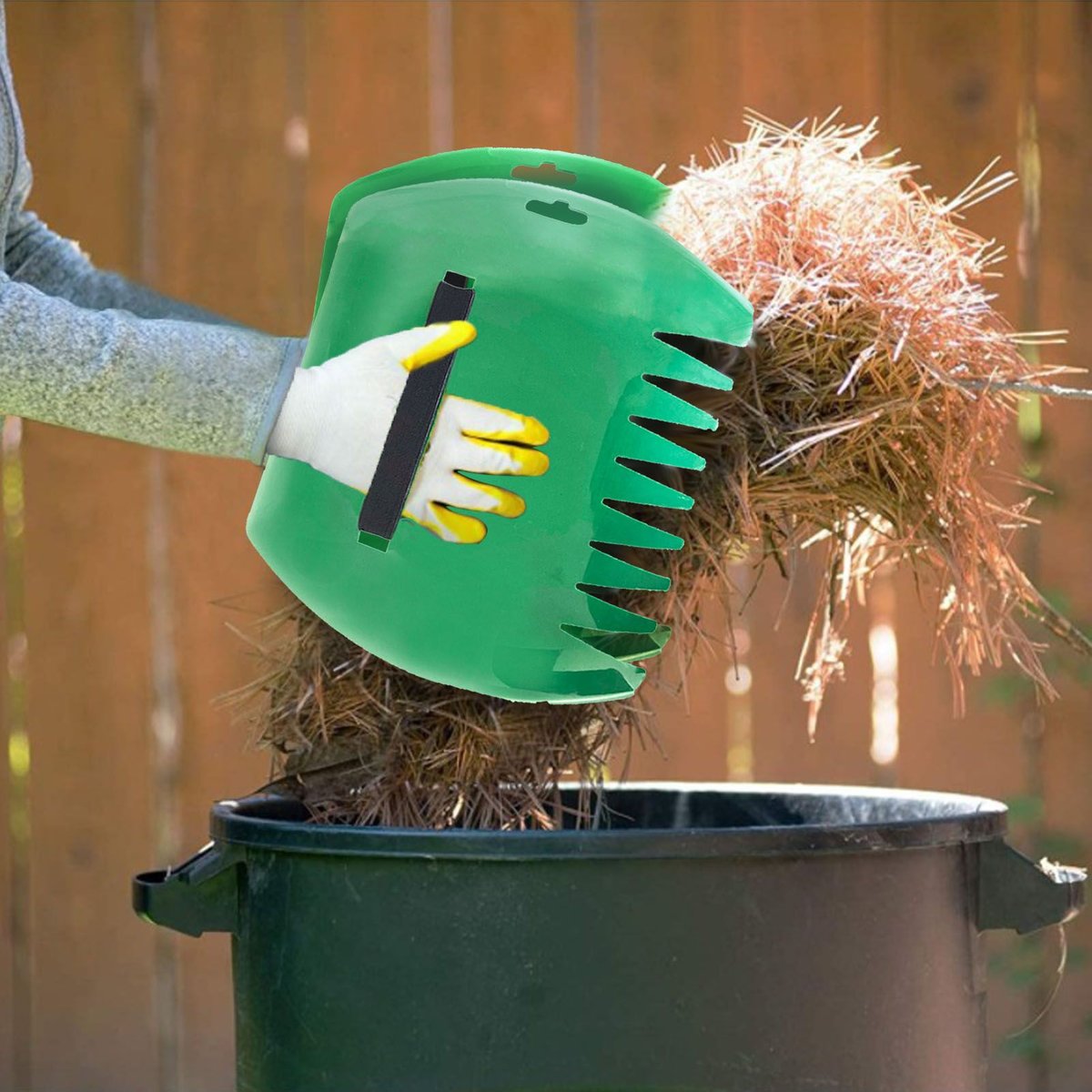 Praktický zberač lístia a trávy