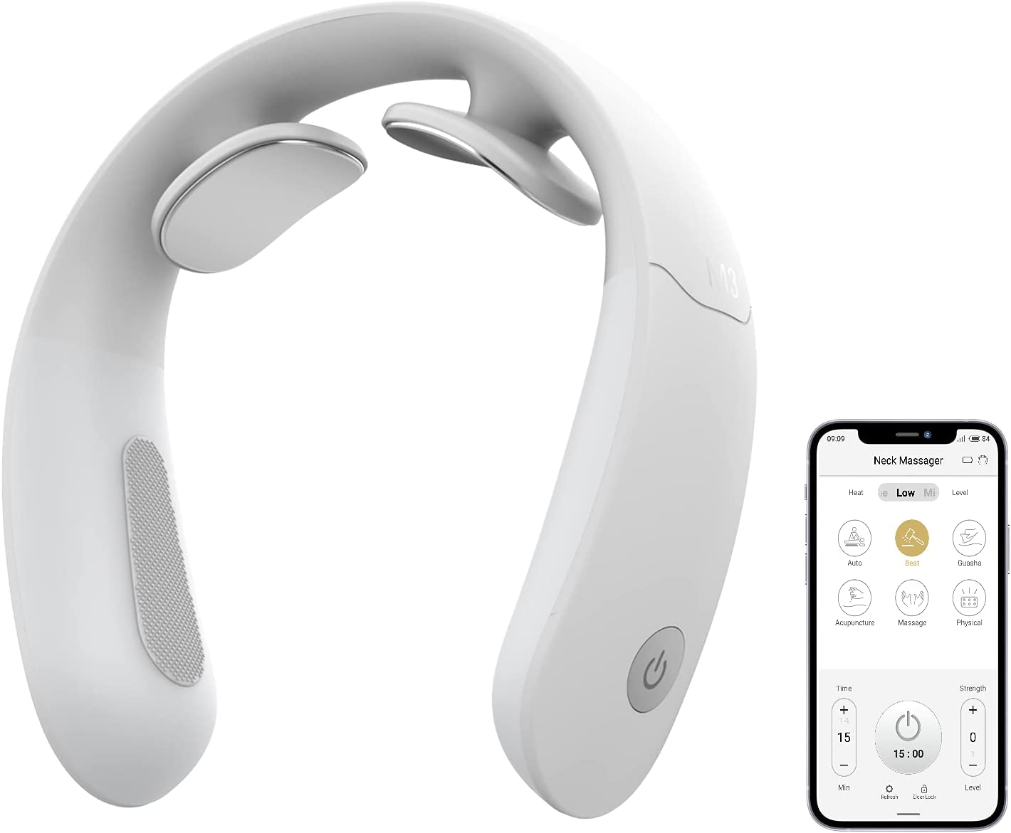 Jedinečný bluetooth masážny prístroj na krk a ramená