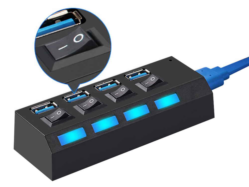 Špeciálny rozbočovač pre 4 USB porty