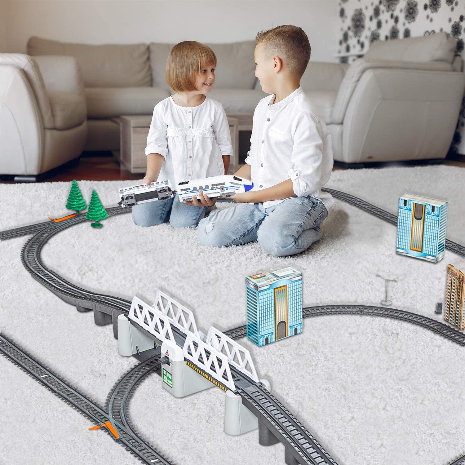 Kreatívny elektrický vláčik - veľká vláčkodráha