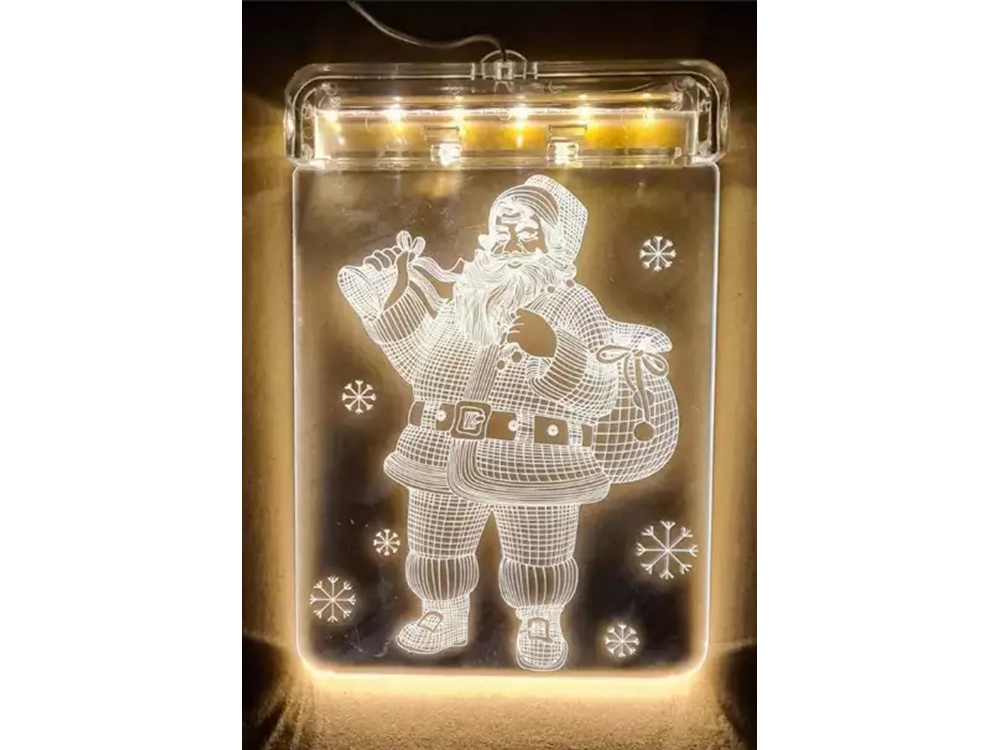 Exkluzívna vianočná dekorácia do okna motiv: Santa Claus