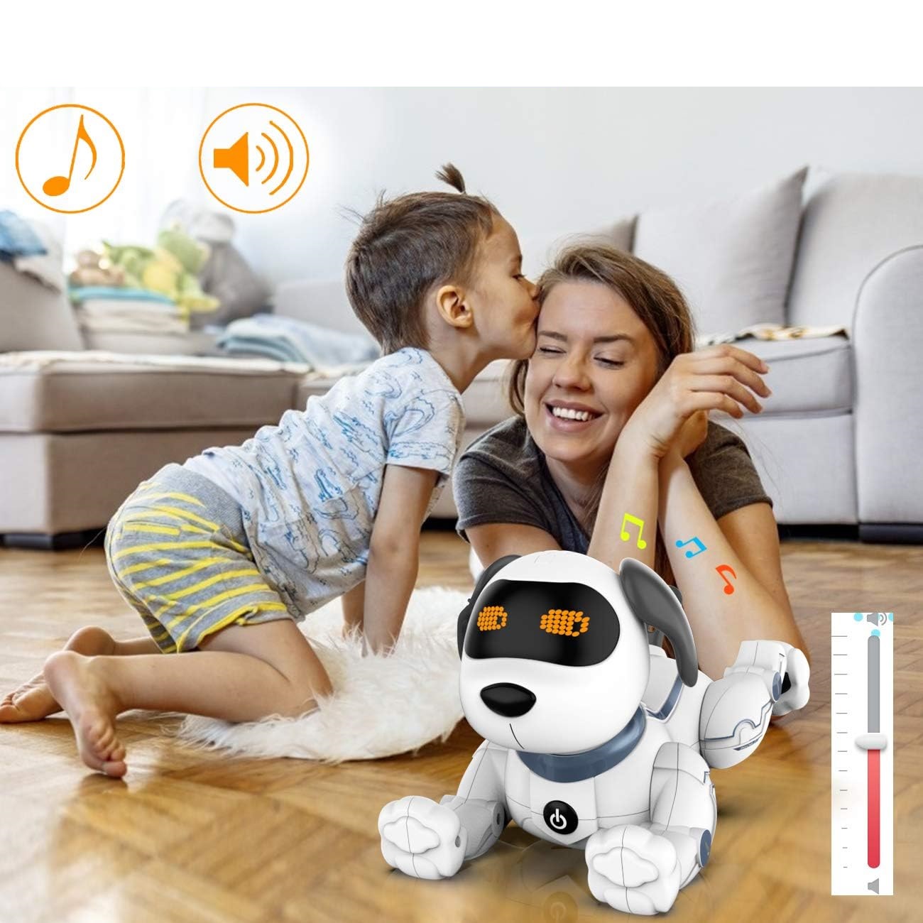 Zábavný interaktívny robotický pes