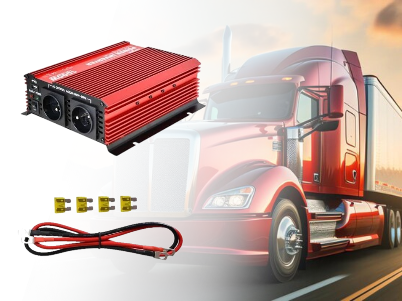 Výkonný menič napätia do auta 24V / 230V 1000W